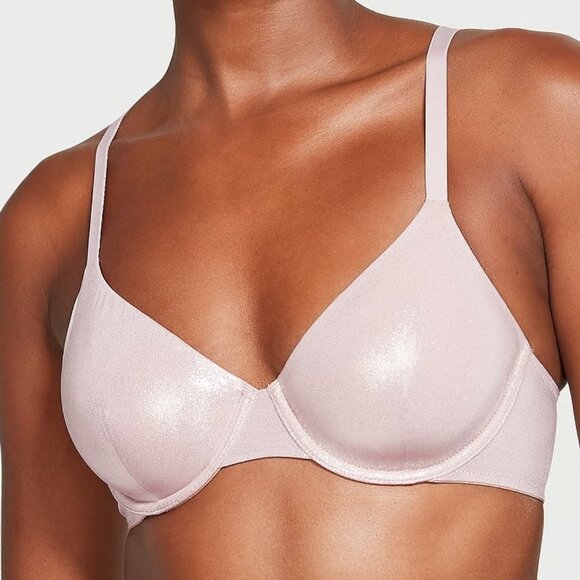 38D Victoria Secret Very Sexy Lightly Lined Shimmer Full Bra Pale Plum nwt - Picture 11 of 12